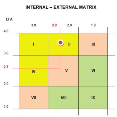 Internal/ External matrix IE Matrix